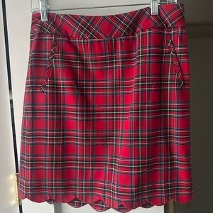 TalbotsPlaid Red Women's Skirt